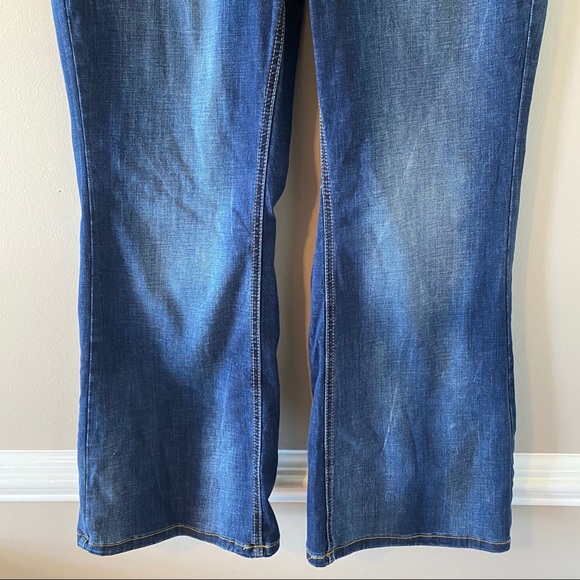 Lane Bryant Dark Wash Genius Fit Flare Jeans - Picture 4 of 8